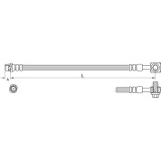 Metzger | Bremsschlauch | 4111625