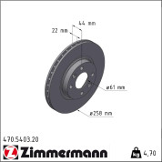 Zimmermann | Bremsscheibe | 470.5403.20