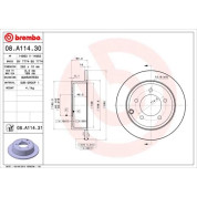 Brembo | Bremsscheibe | 08.A114.31