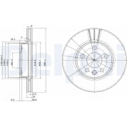 Delphi | Bremsscheibe | BG3025