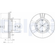 Delphi | Bremsscheibe | BG2394