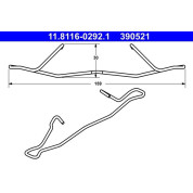 ATE | Feder, Bremssattel | 11.8116-0292.1