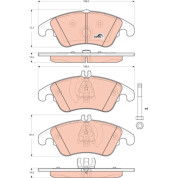 TRW | Bremsbelagsatz, Scheibenbremse | GDB1737