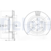 Delphi | Bremsscheibe | BG4052