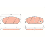 TRW | Bremsbelagsatz, Scheibenbremse | GDB3297