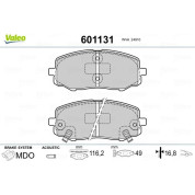 Valeo | Bremsbelagsatz, Scheibenbremse | 601131