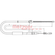 Metzger | Seilzug, Feststellbremse | 10.7515