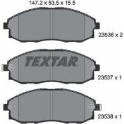 Textar | Bremsbelagsatz, Scheibenbremse | 2353601