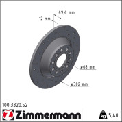 Zimmermann | Bremsscheibe | 100.3320.52