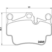 Brembo | Bremsbelagsatz, Scheibenbremse | P 65 015