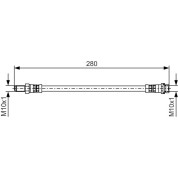 BOSCH | Bremsschlauch | 1 987 481 488