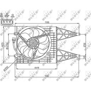 NRF | Lüfter, Motorkühlung | 47744