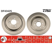 TRW | Bremsscheibe | DF4342S