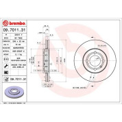 Brembo | Bremsscheibe | 09.7011.31