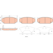 TRW | Bremsbelagsatz, Scheibenbremse | GDB3522