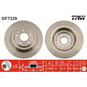 TRW | Bremsscheibe | DF7329