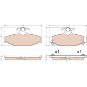 TRW | Bremsbelagsatz, Scheibenbremse | GDB4089
