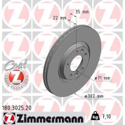 Zimmermann | Bremsscheibe | 180.3025.20