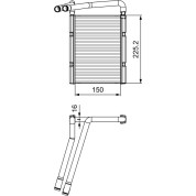 Valeo | Wärmetauscher, Innenraumheizung | 811548