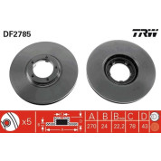 TRW | Bremsscheibe | DF2785