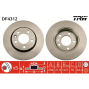 TRW | Bremsscheibe | DF4312