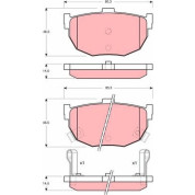 TRW | Bremsbelagsatz, Scheibenbremse | GDB1010