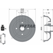 Textar | Bremstrommel | 94022300