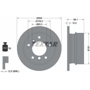 Textar | Bremsscheibe | 92137503