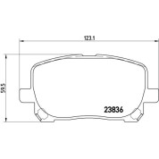 Brembo | Bremsbelagsatz, Scheibenbremse | P 83 061