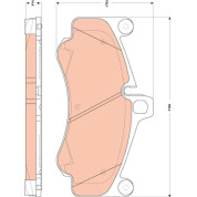TRW | Bremsbelagsatz, Scheibenbremse | GDB1863