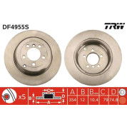 TRW | Bremsscheibe | DF4955S