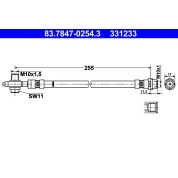 ATE | Bremsschlauch | 83.7847-0254.3