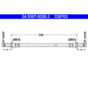 ATE | Bremsschlauch | 24.5307-0320.3