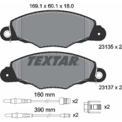 Textar | Bremsbelagsatz, Scheibenbremse | 2313503