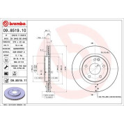 Brembo | Bremsscheibe | 09.8519.11