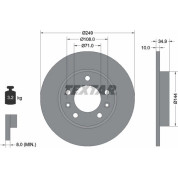 Textar | Bremsscheibe | 92269103