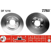 TRW | Bremsscheibe | DF1216