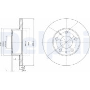 Delphi | Bremsscheibe | BG2845