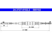 ATE | Seilzug, Feststellbremse | 24.3727-0102.2
