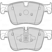 Valeo | Bremsbelagsatz, Scheibenbremse | 601722