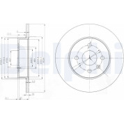 Delphi | Bremsscheibe | BG3885C