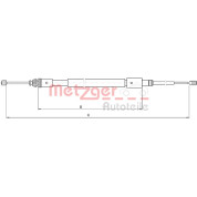 Metzger | Seilzug, Feststellbremse | 10.4714