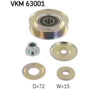 SKF | Umlenk-/Führungsrolle, Keilrippenriemen | VKM 63001