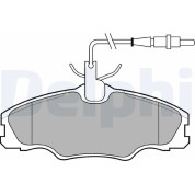 Delphi | Bremsbelagsatz, Scheibenbremse | LP985