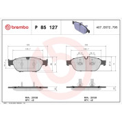 Brembo | Bremsbelagsatz, Scheibenbremse | P 85 127