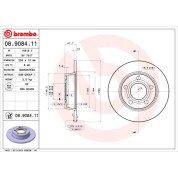 Brembo | Bremsscheibe | 08.9084.11