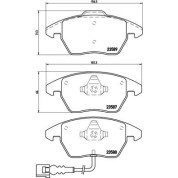 Brembo | Bremsbelagsatz, Scheibenbremse | P 85 075