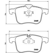 Brembo | Bremsbelagsatz, Scheibenbremse | P 59 049