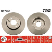 TRW | Bremsscheibe | DF7266