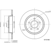 Metzger | Bremsscheibe | 6110180